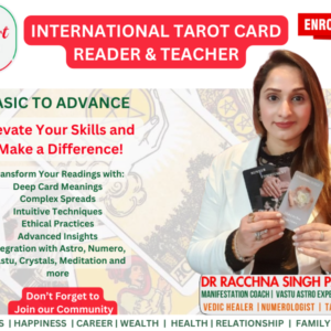 INTERNATIONAL TAROT CARD READER & TEACHER CERTIFICATION – LIVE – 25HRS